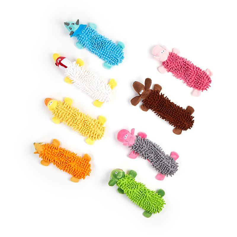 Cute Animal Shaped Pet Toy, Pet Squeaky Chewing Toy, Interactive Pet Toy for Dogs & Cats