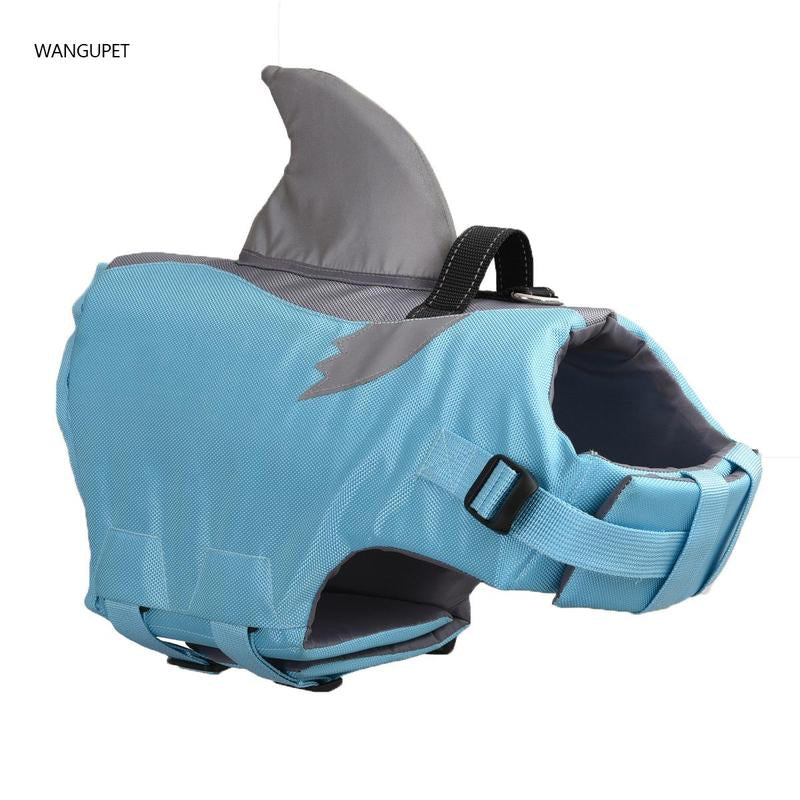 Shark Fin Design Pet Life Jacket - Reflective and Breathable Swimming Vest for Dogs and Cats