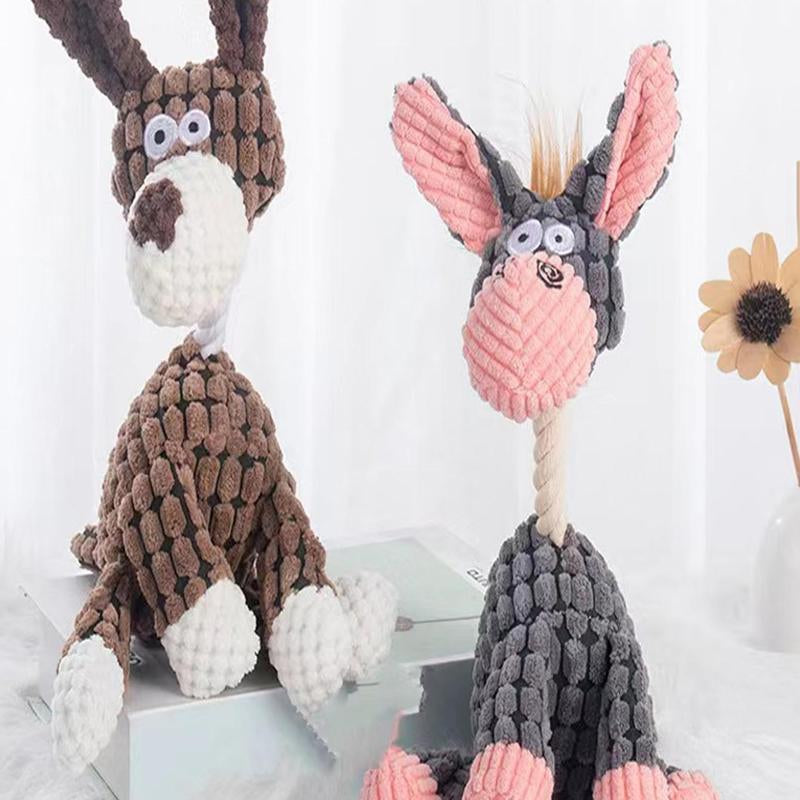 Random Color Pet Supplies Cartoon Animal Design Pet Toy, 1 Count Puppy Chew Toy, Pet Tooth Cleaning Plush Toy, Dog Toys, Pet Products, Dog Stuff