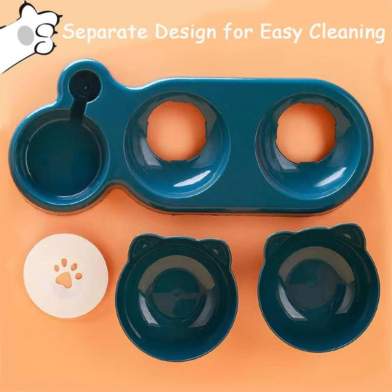 Pet Feeding Bowl Kit, Pet Feeder Base & Feeding Bowl & Large Capacity Drinking Bottle Combination, Pet Feeder, Pet Feeding Supplies for Cats & Dogs, Pet Products, Cat Stuff