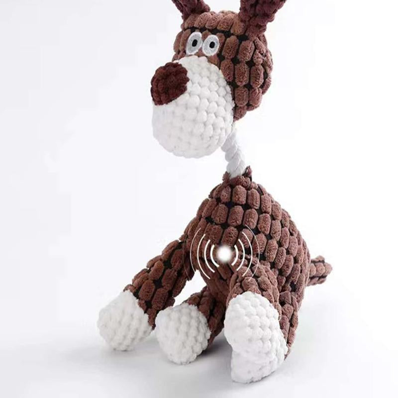 Random Color Pet Supplies Cartoon Animal Design Pet Toy, 1 Count Puppy Chew Toy, Pet Tooth Cleaning Plush Toy, Dog Toys, Pet Products, Dog Stuff