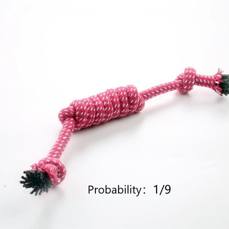 Random Color Pet Chew Toy, Pet Double Knot Braided Rope Toy, Pet Supplies Interactive Toy for Cats Dogs