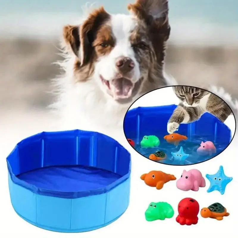 Foldable Pet Water Play Mat - Perfect for Outdoor Playtime