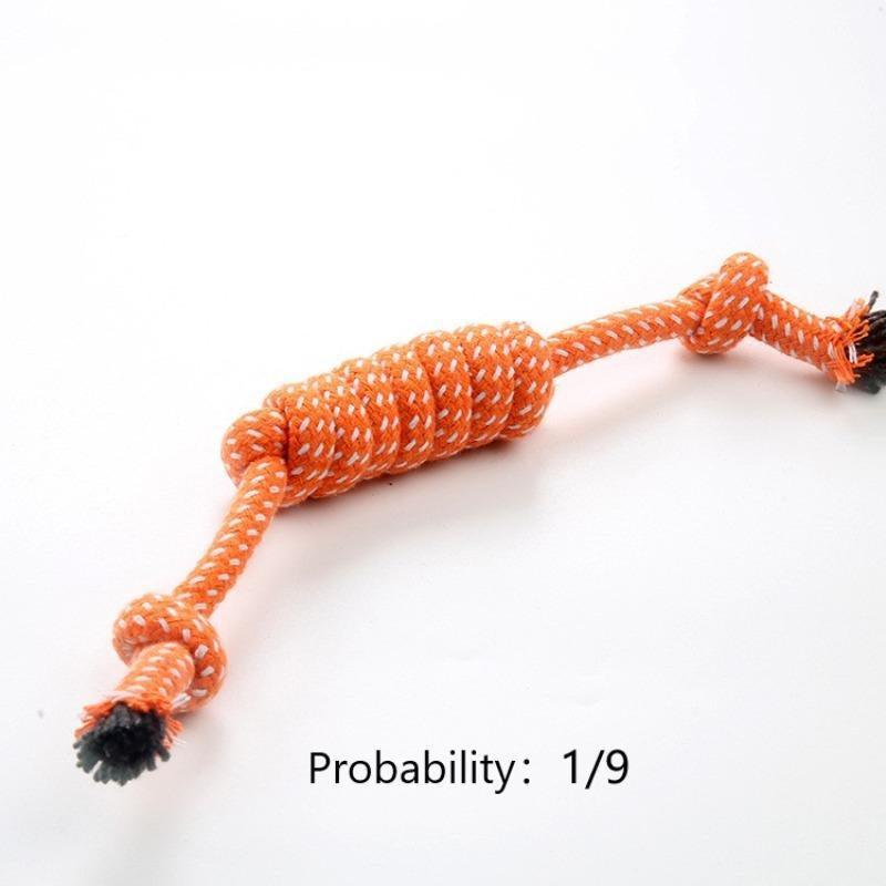Random Color Pet Chew Toy, Pet Double Knot Braided Rope Toy, Pet Supplies Interactive Toy for Cats Dogs