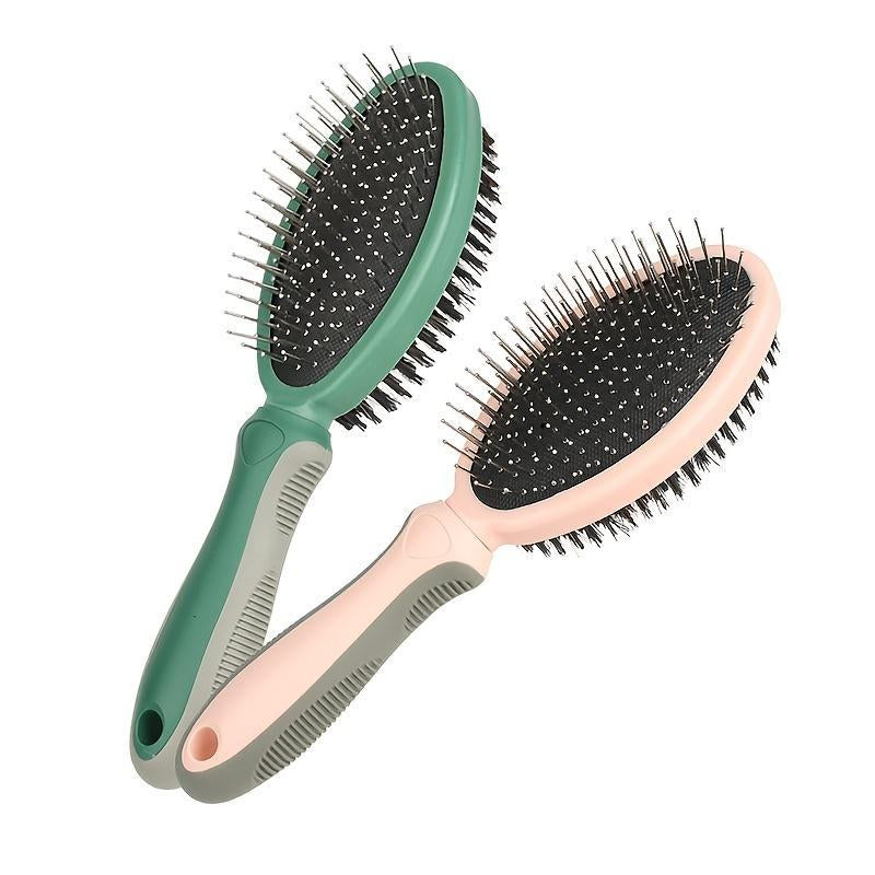 Pet Grooming Brush, Double Sided Pet Hair Removal Comb, Pet Grooming Tool, Pet Supplies