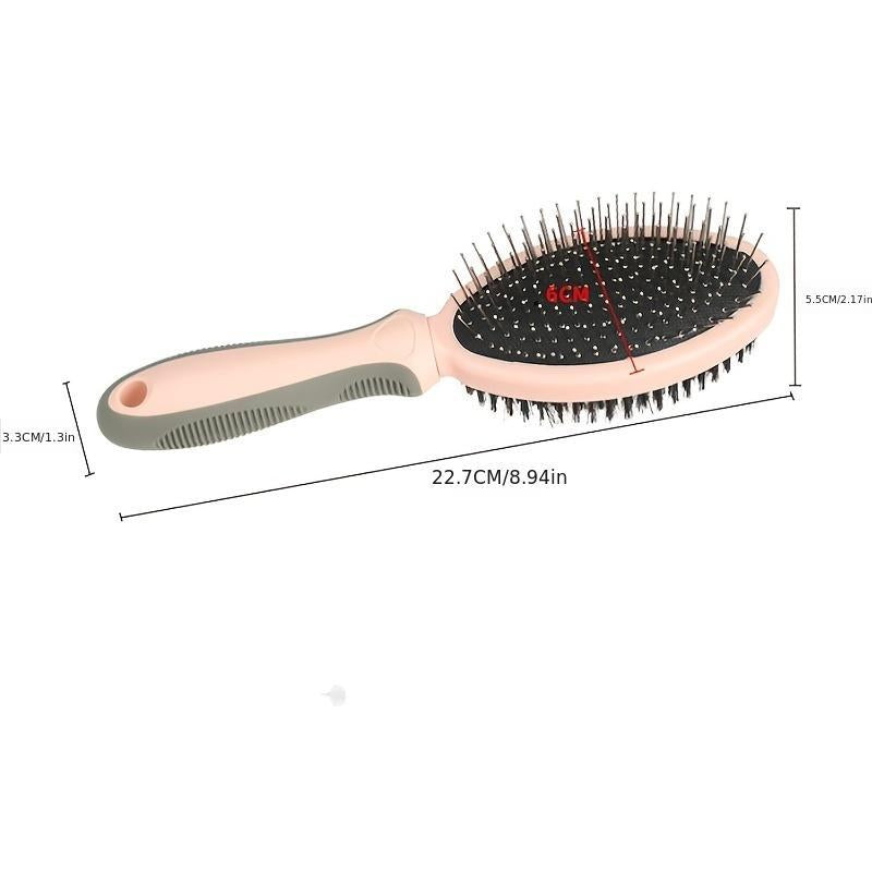Pet Grooming Brush, Double Sided Pet Hair Removal Comb, Pet Grooming Tool, Pet Supplies