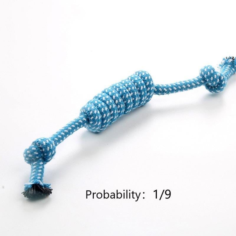 Random Color Pet Chew Toy, Pet Double Knot Braided Rope Toy, Pet Supplies Interactive Toy for Cats Dogs