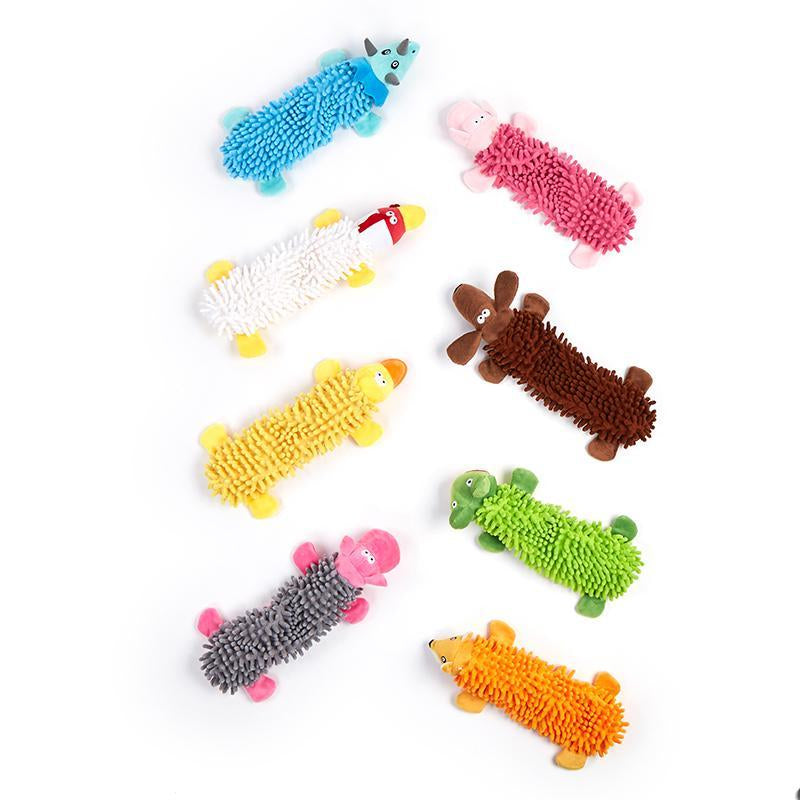 Cute Animal Shaped Pet Toy, Pet Squeaky Chewing Toy, Interactive Pet Toy for Dogs & Cats