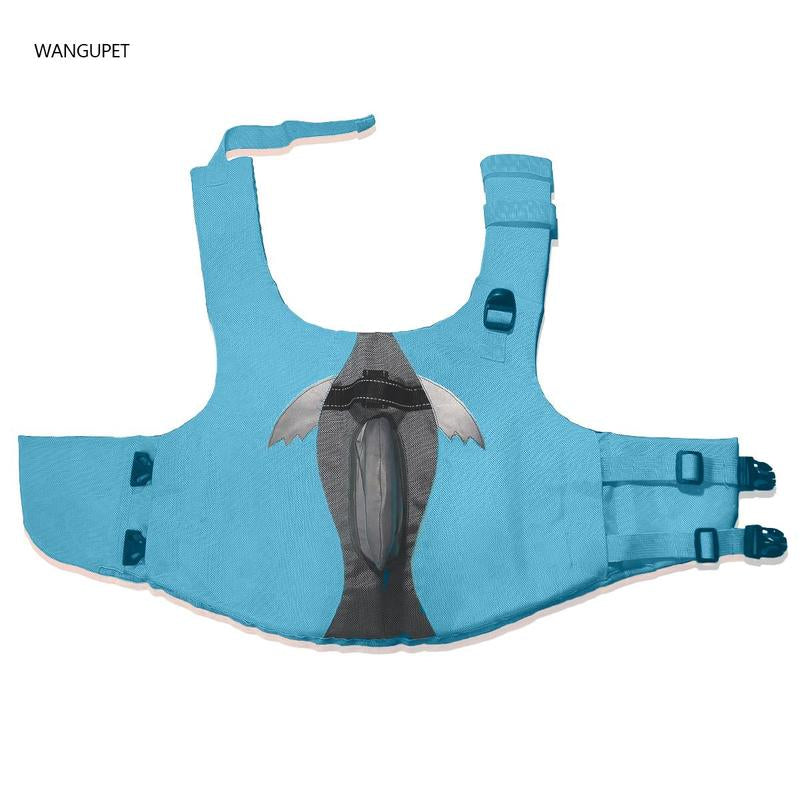 Shark Fin Design Pet Life Jacket - Reflective and Breathable Swimming Vest for Dogs and Cats