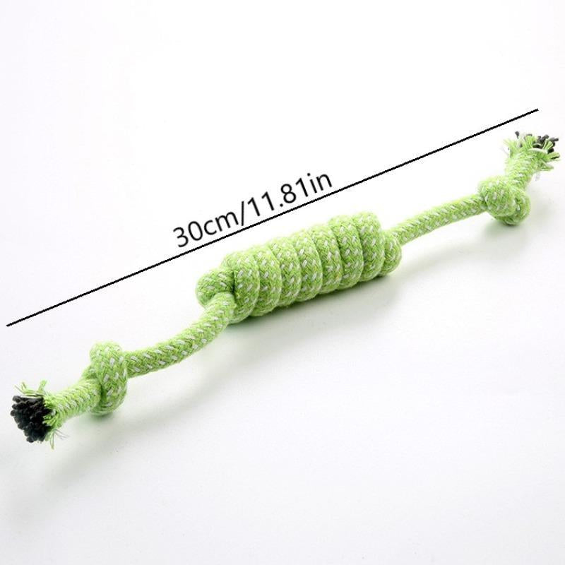 Random Color Pet Chew Toy, Pet Double Knot Braided Rope Toy, Pet Supplies Interactive Toy for Cats Dogs