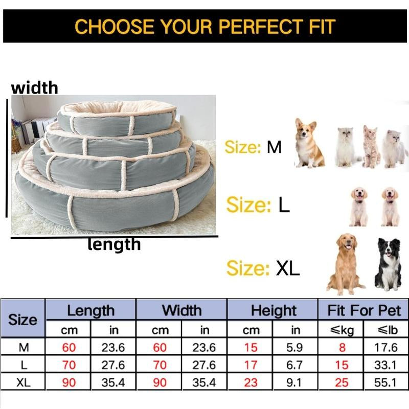 Soft & Comfortable Pet Bed, Comfortable Washable Pet Bed, Wear Resistant & Stain Resistant Pet Supplies for for Small Medium Large Dog & Cat, Dog Stuff, Pet Supplies
