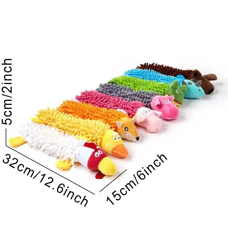 Cute Animal Shaped Pet Toy, Pet Squeaky Chewing Toy, Interactive Pet Toy for Dogs & Cats