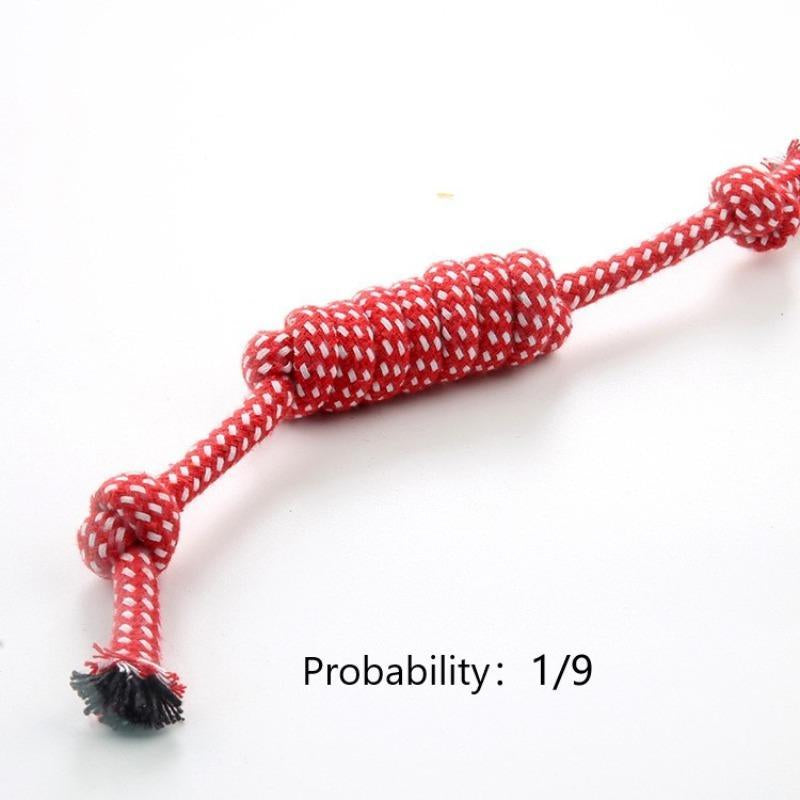 Random Color Pet Chew Toy, Pet Double Knot Braided Rope Toy, Pet Supplies Interactive Toy for Cats Dogs