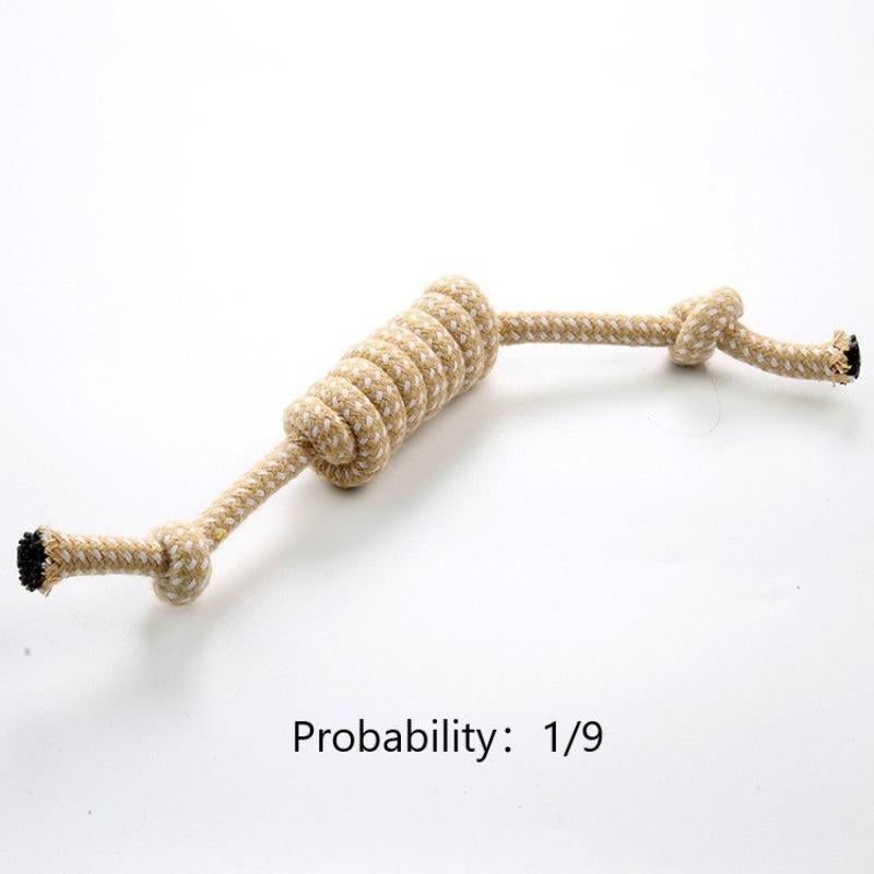 Random Color Pet Chew Toy, Pet Double Knot Braided Rope Toy, Pet Supplies Interactive Toy for Cats Dogs