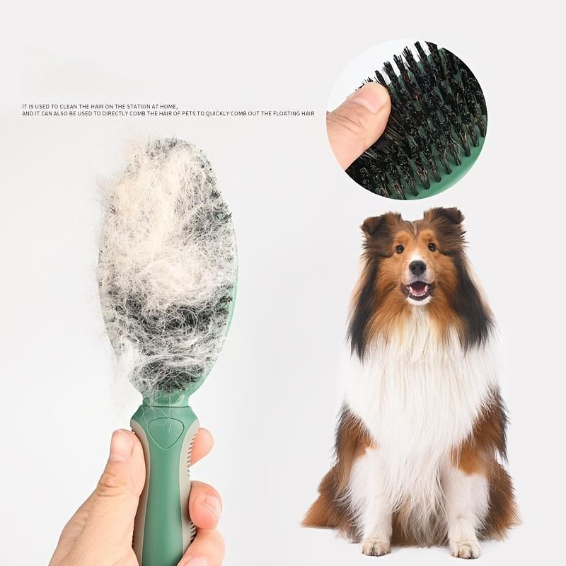 Pet Grooming Brush, Double Sided Pet Hair Removal Comb, Pet Grooming Tool, Pet Supplies