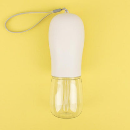 Portable Pet Dog Water Bottle, 1 Count Solid Color Pet Drinking Bowl with Rope, Pet Feeding Supplies for Outdoor Travel