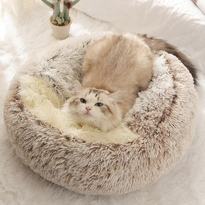 Shell Shaped Semi-Enclosed Pet Bed, Warm Plush Pet Nest, Soft & Comfortable Pet Sleeping Bed, Pet Supplies for Indoor Outdoor Use