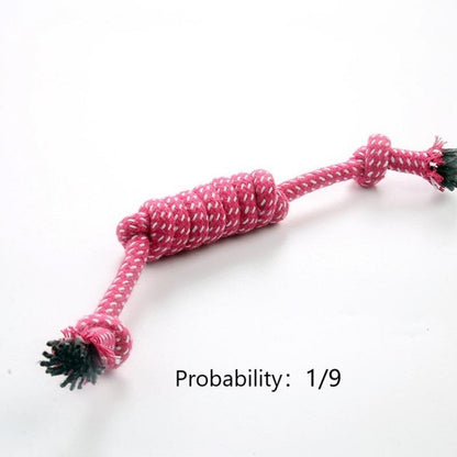Random Color Pet Chew Toy, Pet Double Knot Braided Rope Toy, Pet Supplies Interactive Toy for Cats Dogs