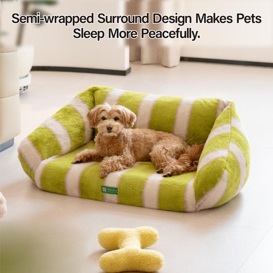 Mewoofun Extra Large Human-Pet Couch Sofa Dog Bed - 35.5 X 23.6 Inches Fluffy Big Dog Bed Pet Couch & Warm Surrounding Pet Sofa Pet Couch